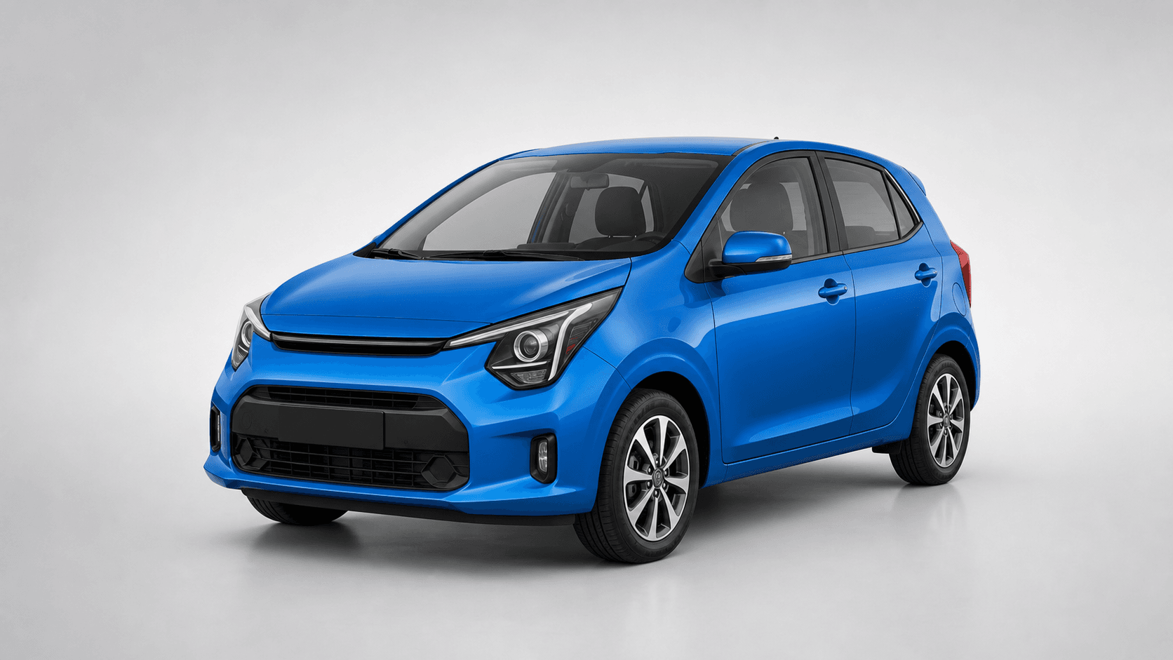 Hatchback compacto azul